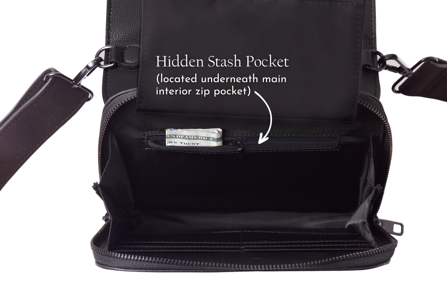 Citizen Hyde, Lockable Odor Resistant Crossbody Wallet