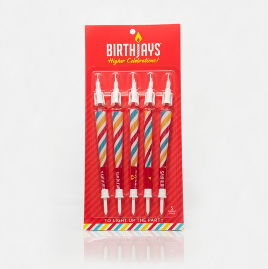 5-Pack of Birthjays (5 Joint Birthday Candles)