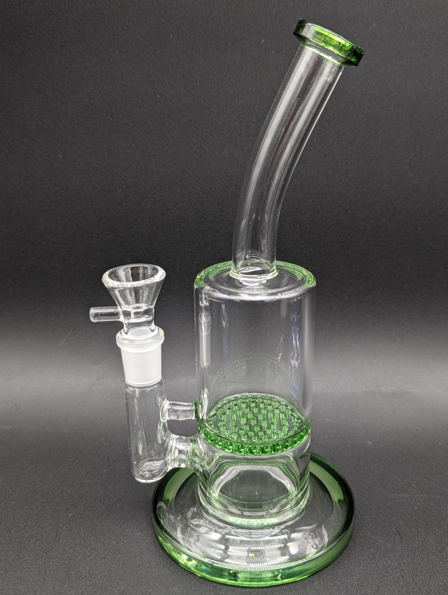 8.5" Bent Neck Honeycomb Bong