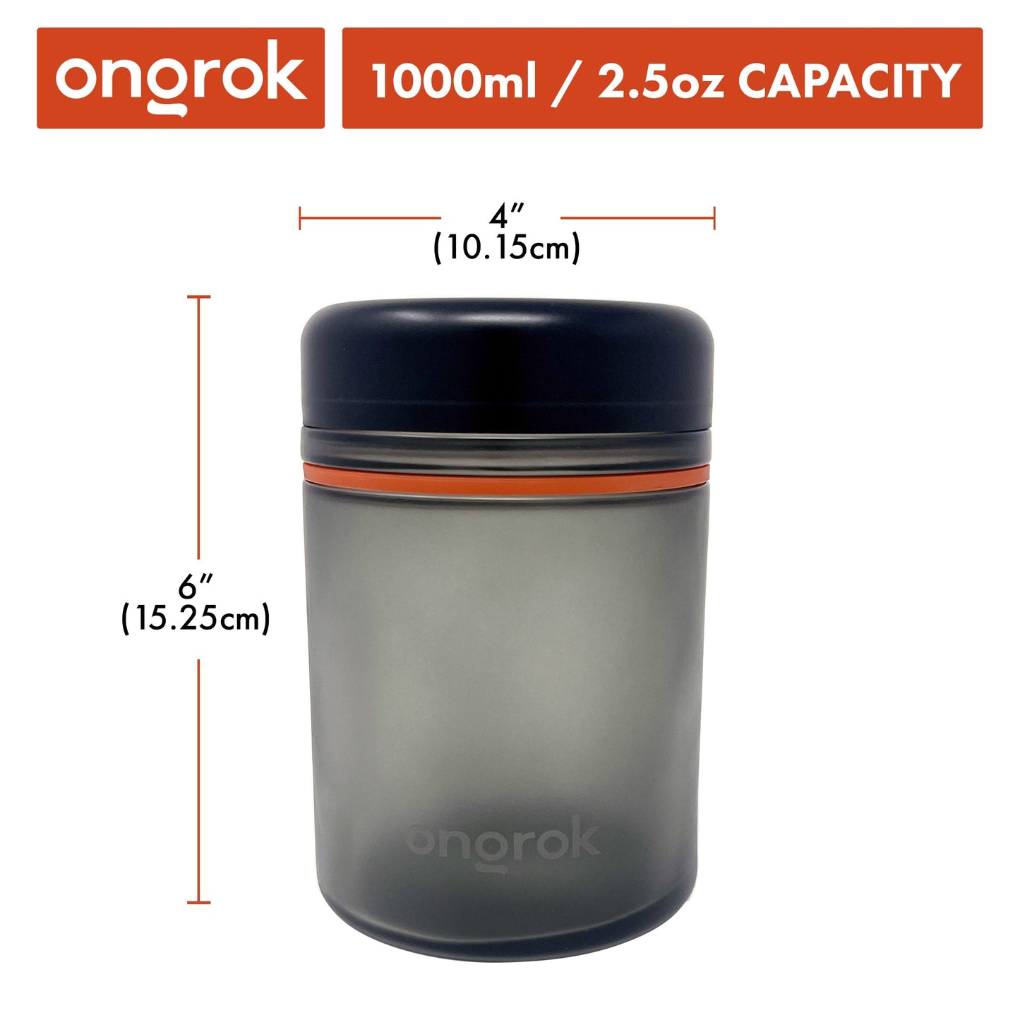 Ongrok 1000ml Child Resistant Storage Jar, 1 pack