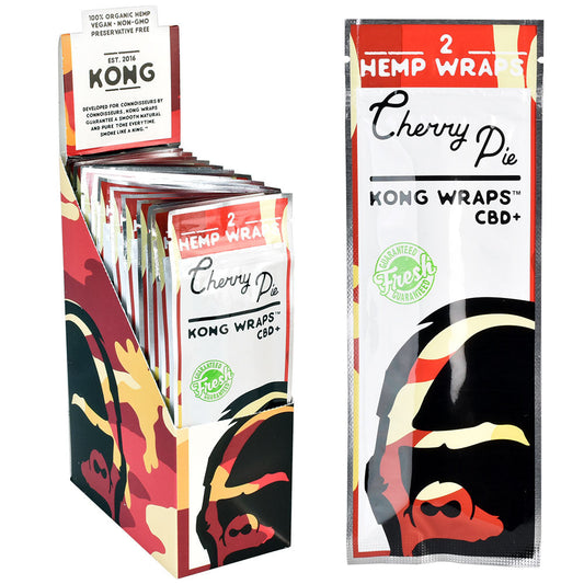 25PC DISP- Kong Organic Hemp Wraps - 2pk