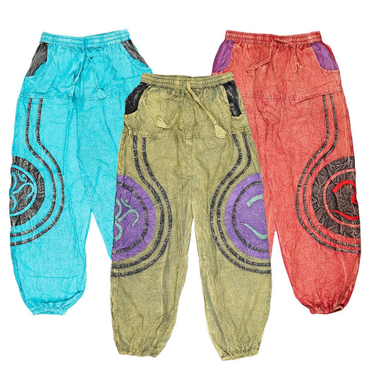 ThreadHeads Acid Wash Om Pants - 40" / Colors Vary