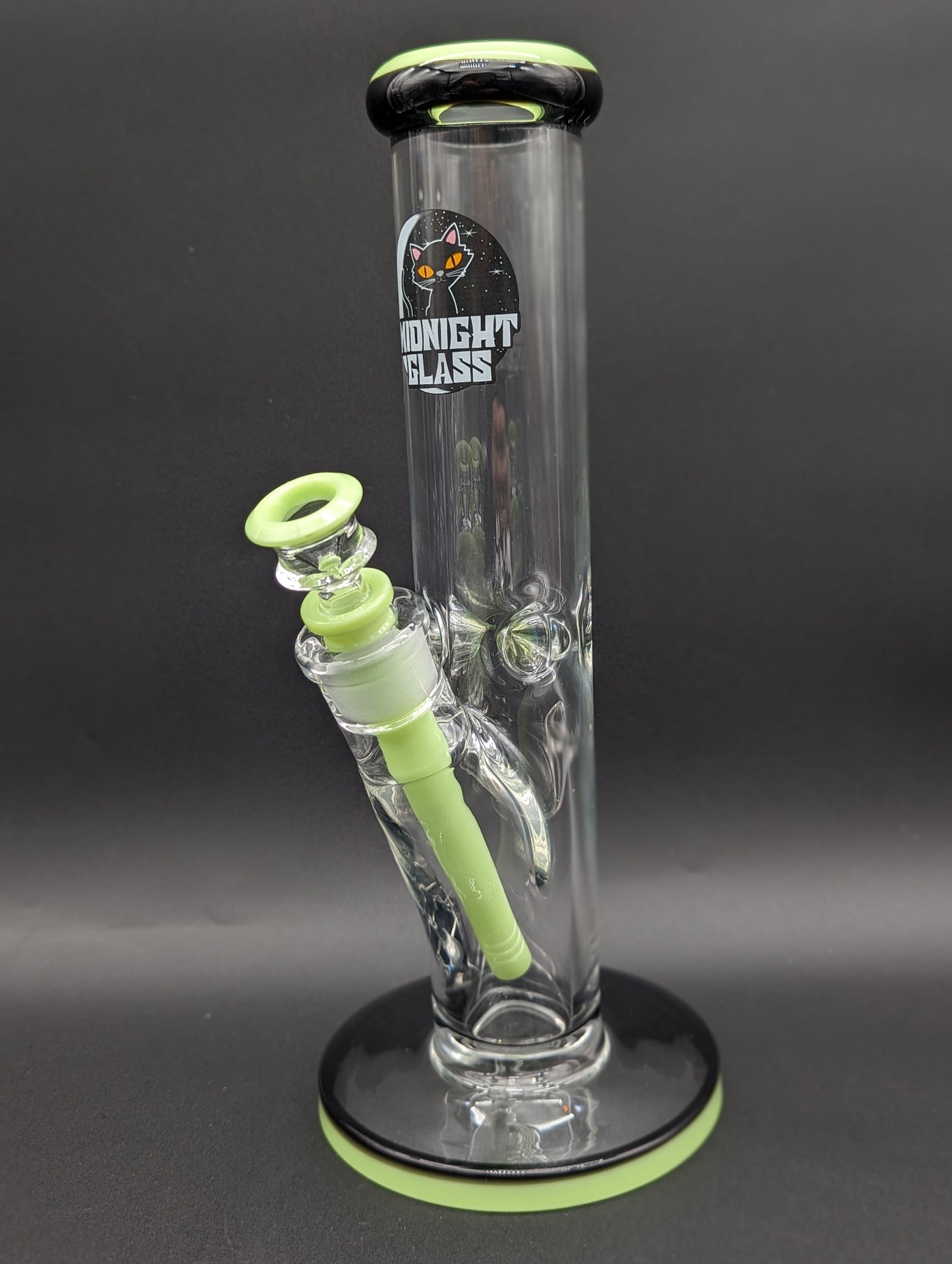 Midnight Glass 12" 9mm Straight Tube Bong