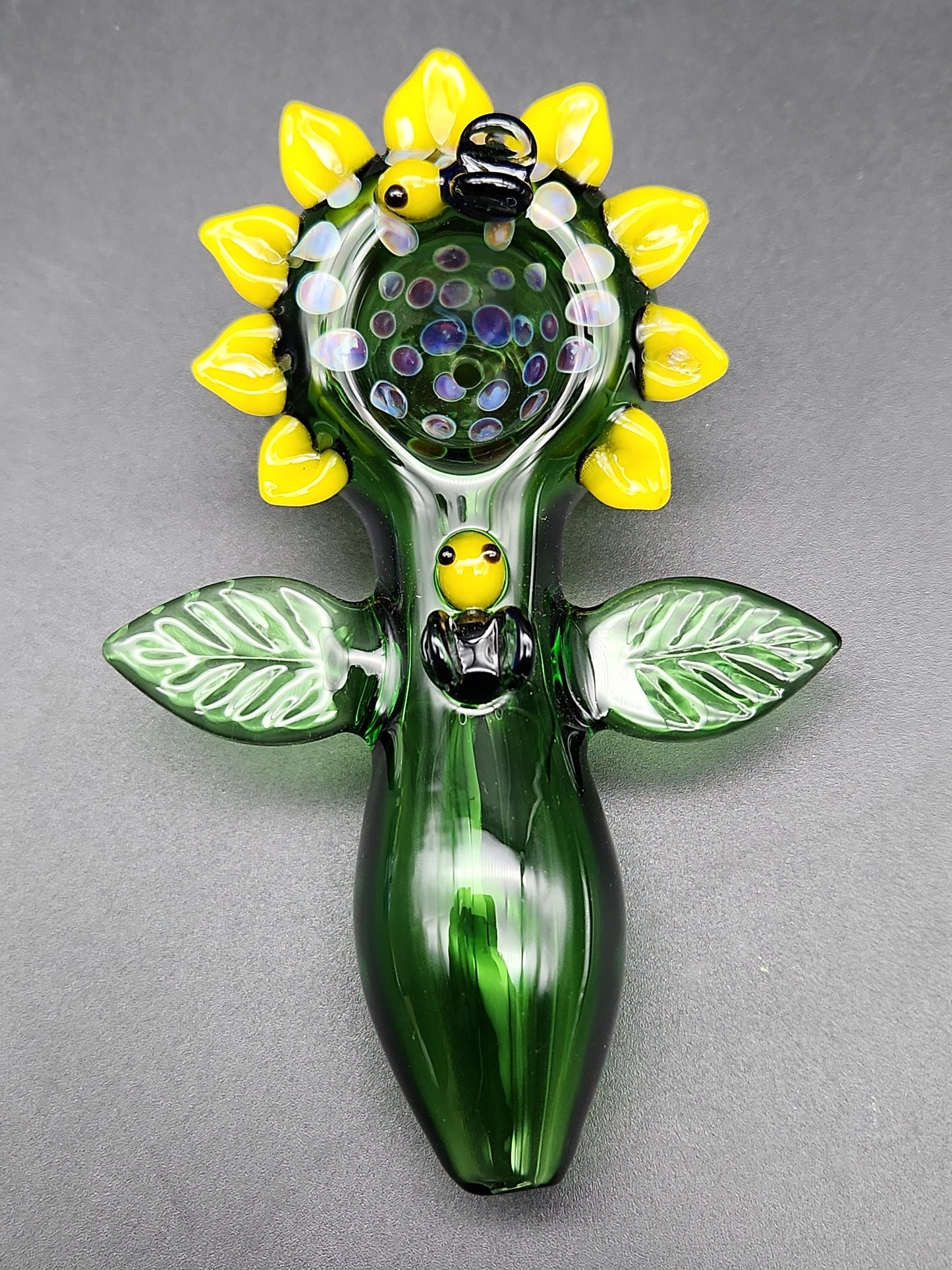 4" Sunflower Hand Pipe with Bees