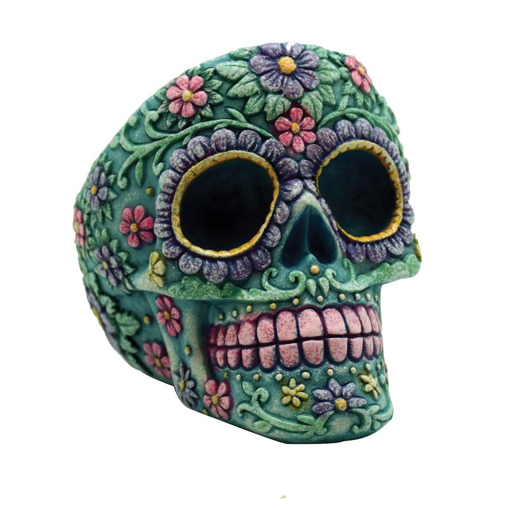 Sugar Skull Polystone Ashtrays