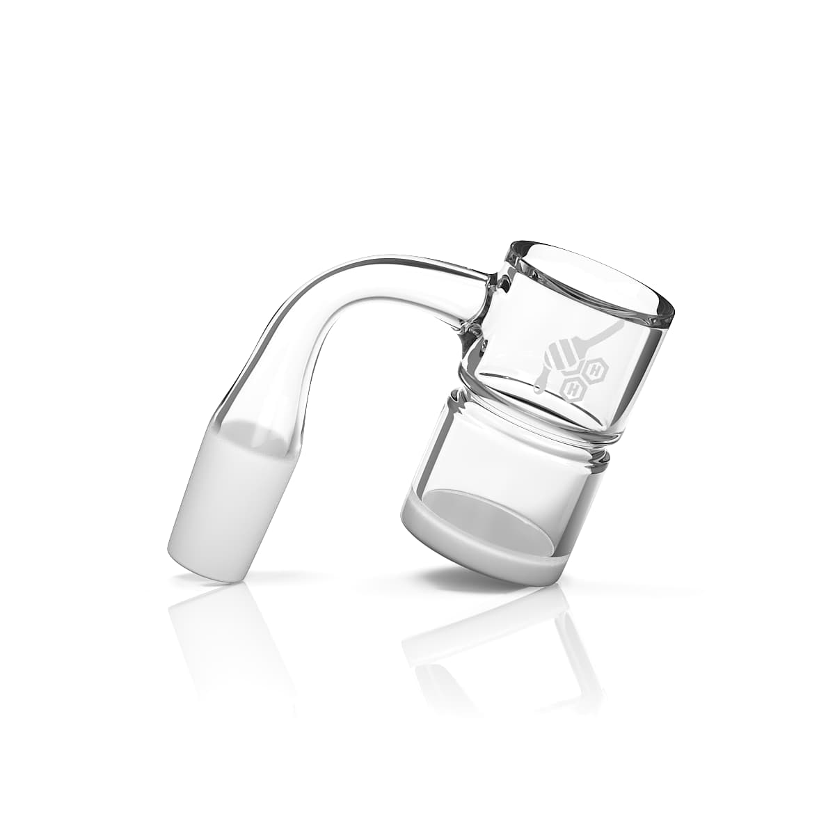 HONEY & MILK BEVEL SPLASH BUCKET QUARTZ BANGER - 90° DEGREE | YL