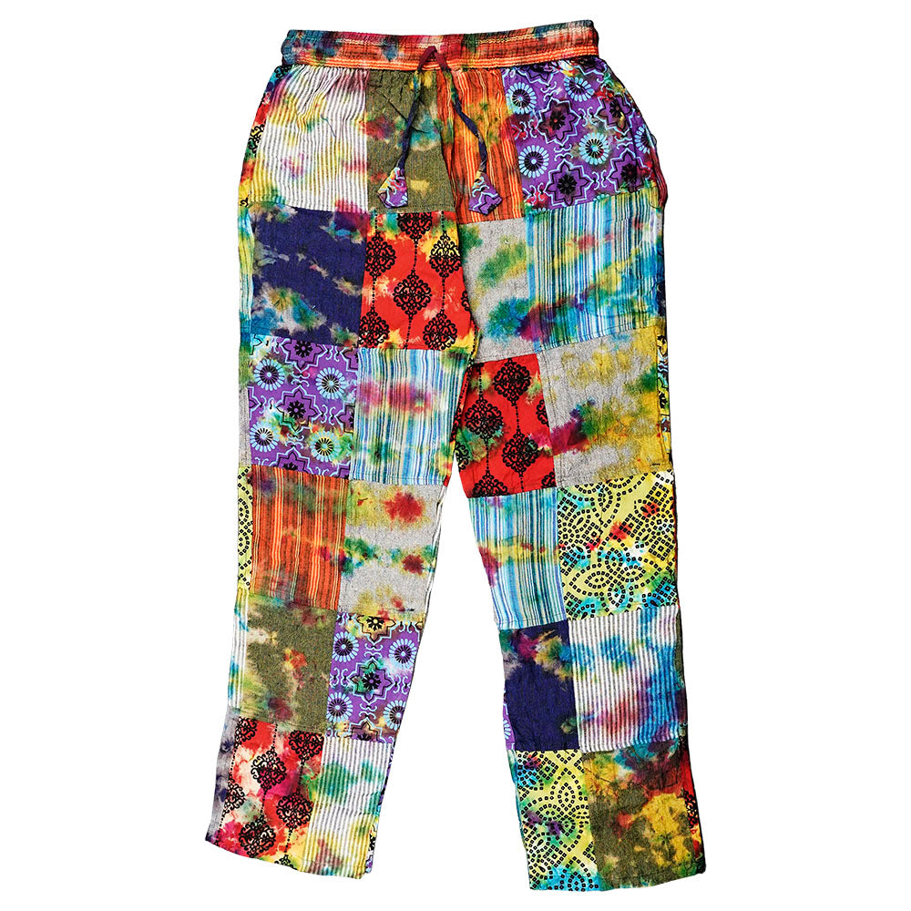 Threadheads Tie Dye Patchwork Drawstring Pants | 40"