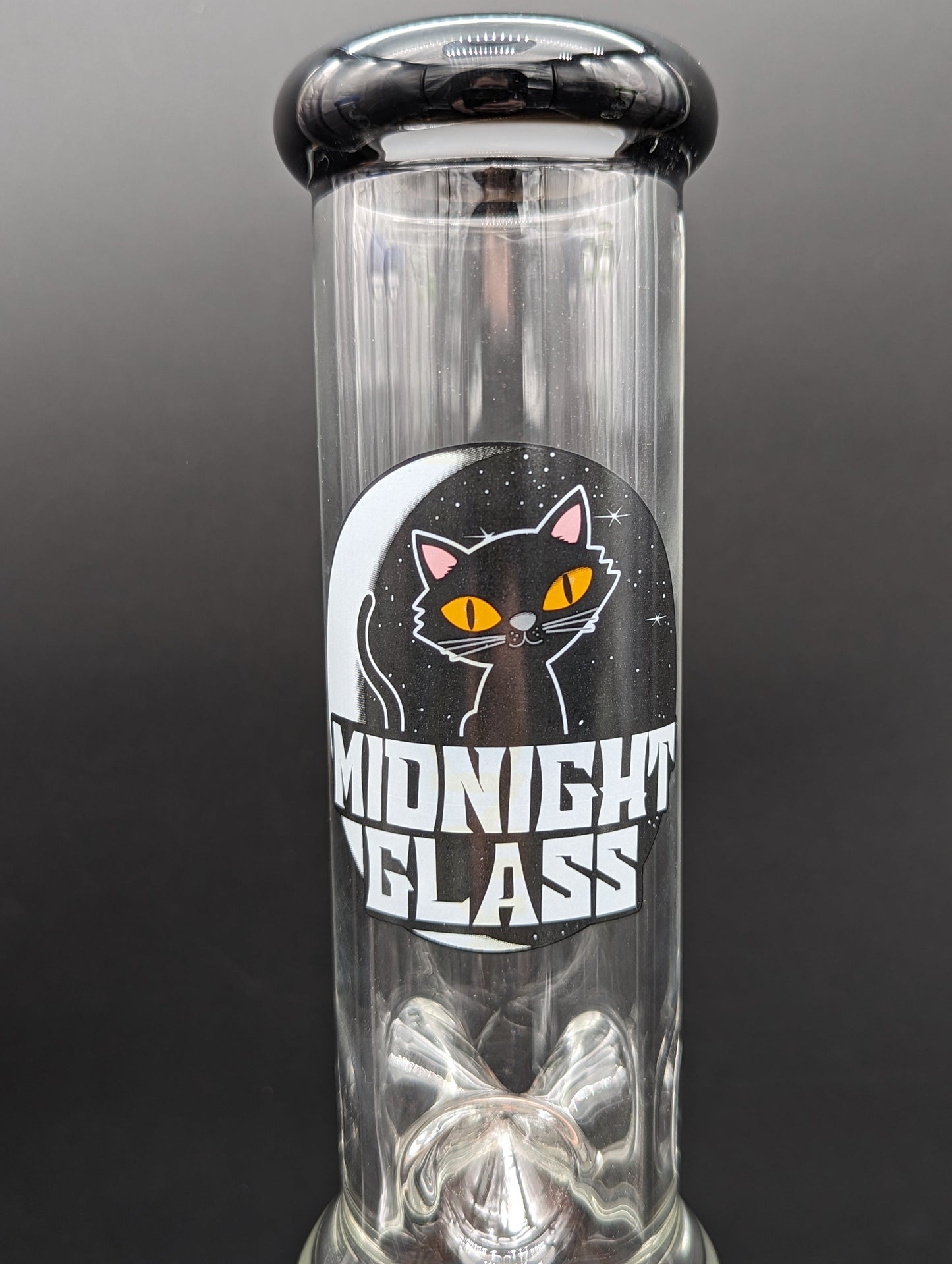 Midnight Glass 18" Worked Dual Perc Bong