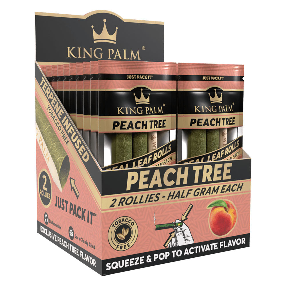 King Palm Hand Rolled Leaf | 2pk | Rollie | 20pc Display