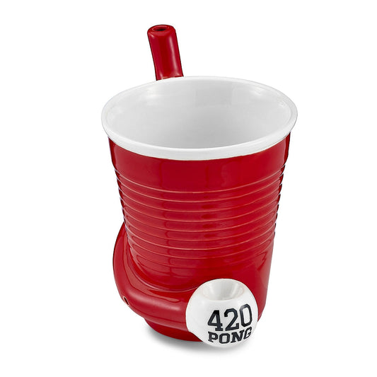 Beer Pong Pipe Mug