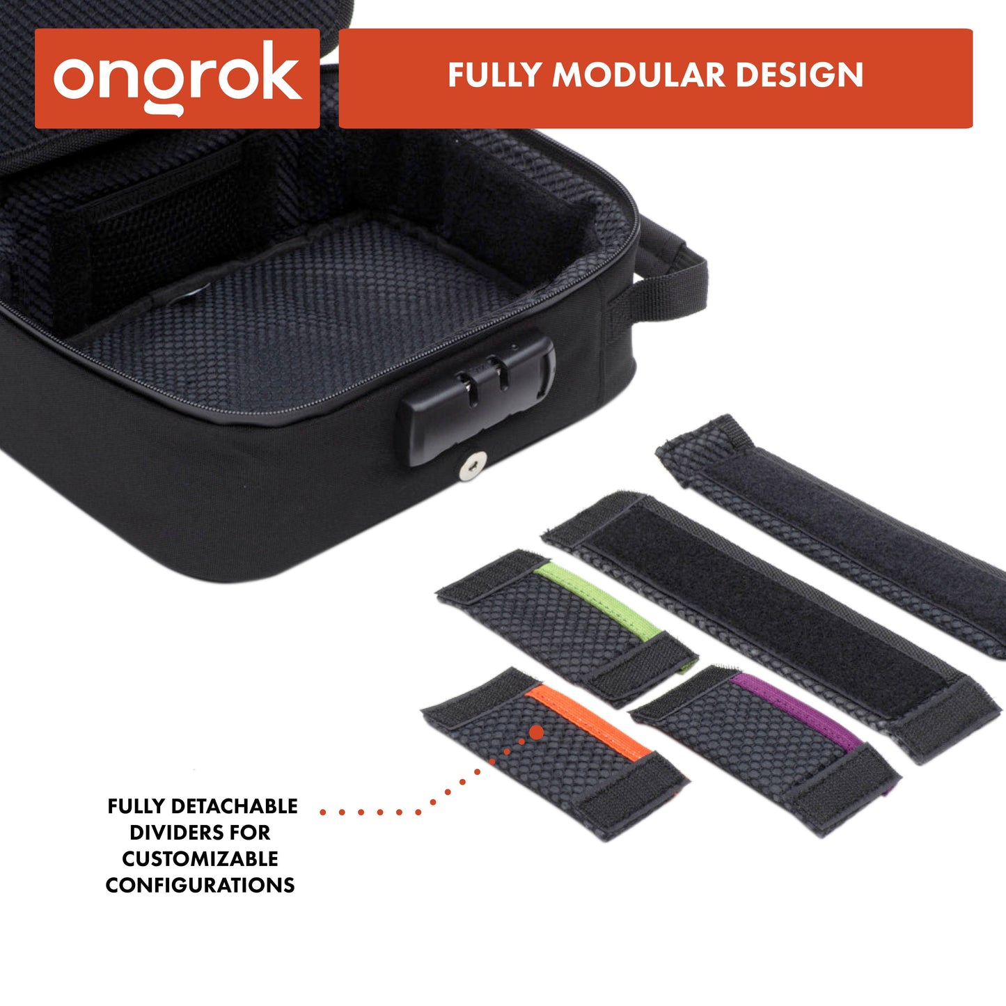 Ongrok Large Carbon-Lined Case with Combo Lock