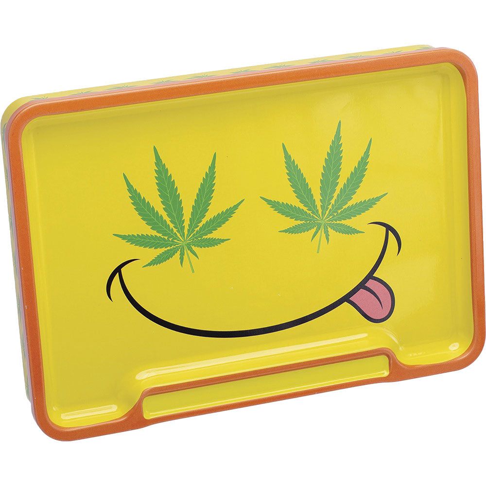 Fujima Leaf Rolling Tray Stash Box | 8"x5.75" | Asst | 6pc Display