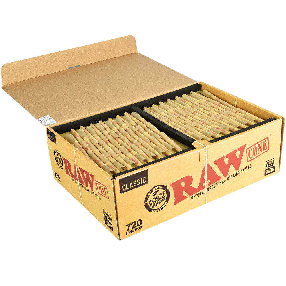 720PC - RAW Classic Single Size Bulk Cones - 70/45