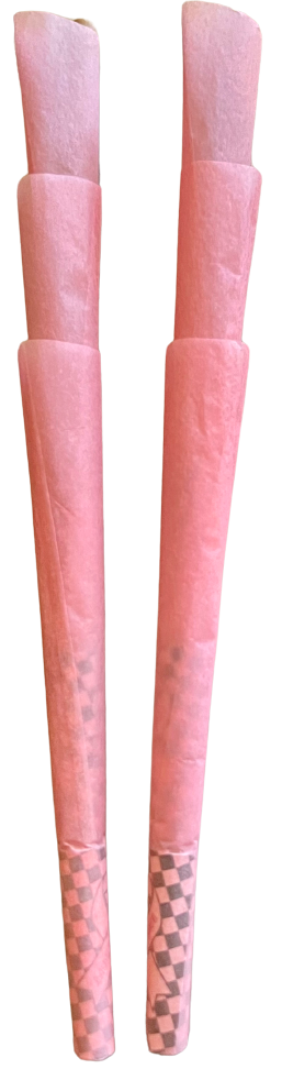 Unbleached Pretty Pink King Size Natural Rolling 6 Cones Pack