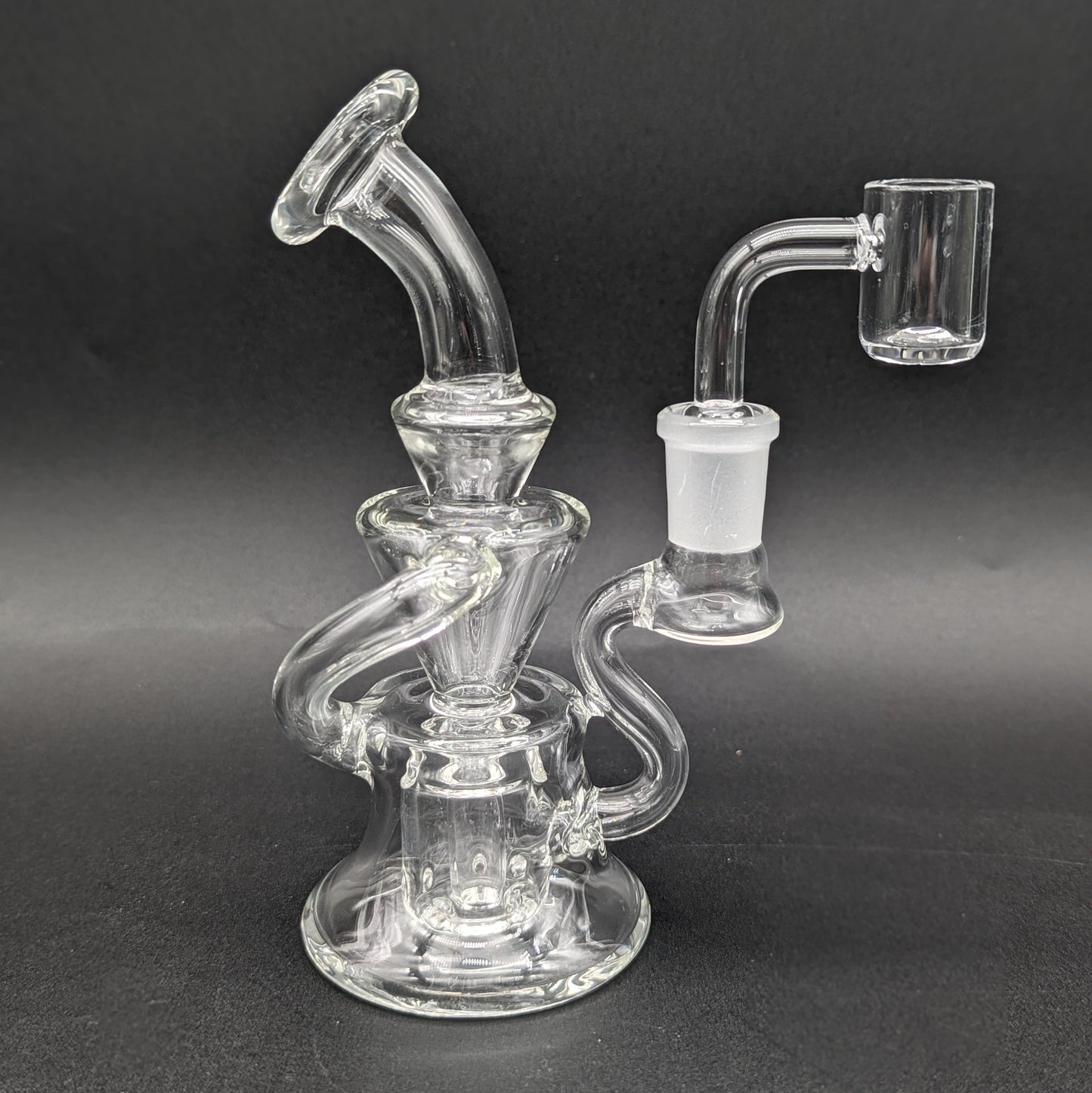 6" Mini Multi Hole Recycler Dab Rig