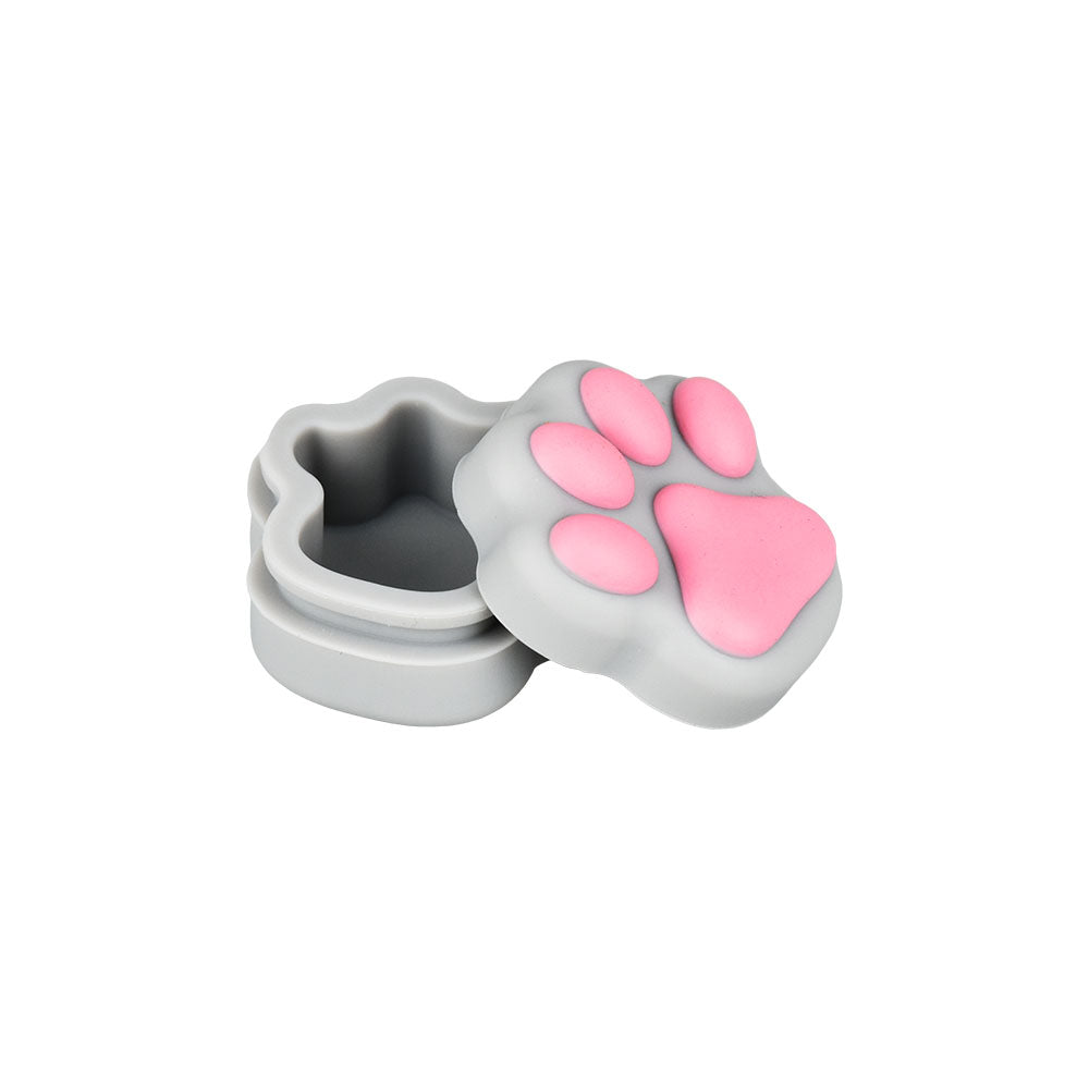 20PC JUG - Cat Paws Silicone Container - 1.25" / Assorted Colors