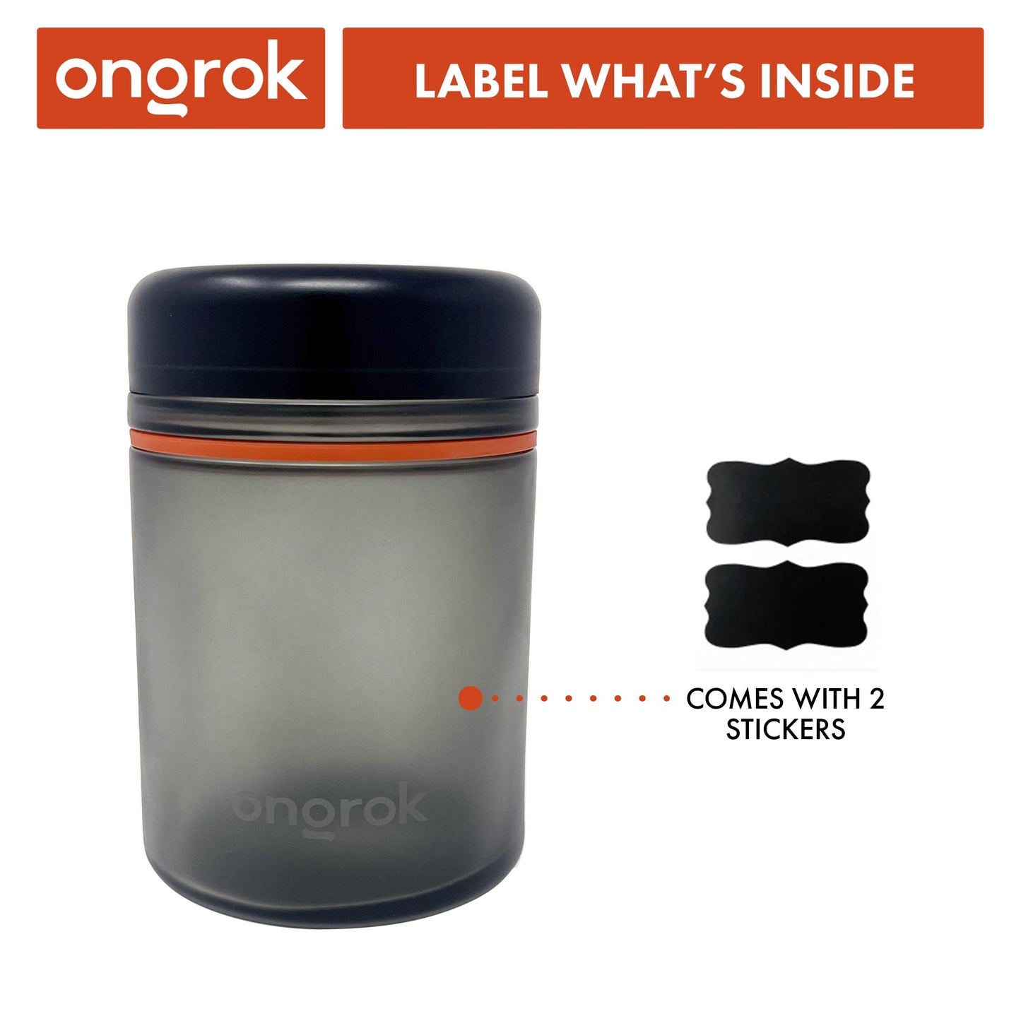 Ongrok 1000ml Child Resistant Storage Jar, 1 pack