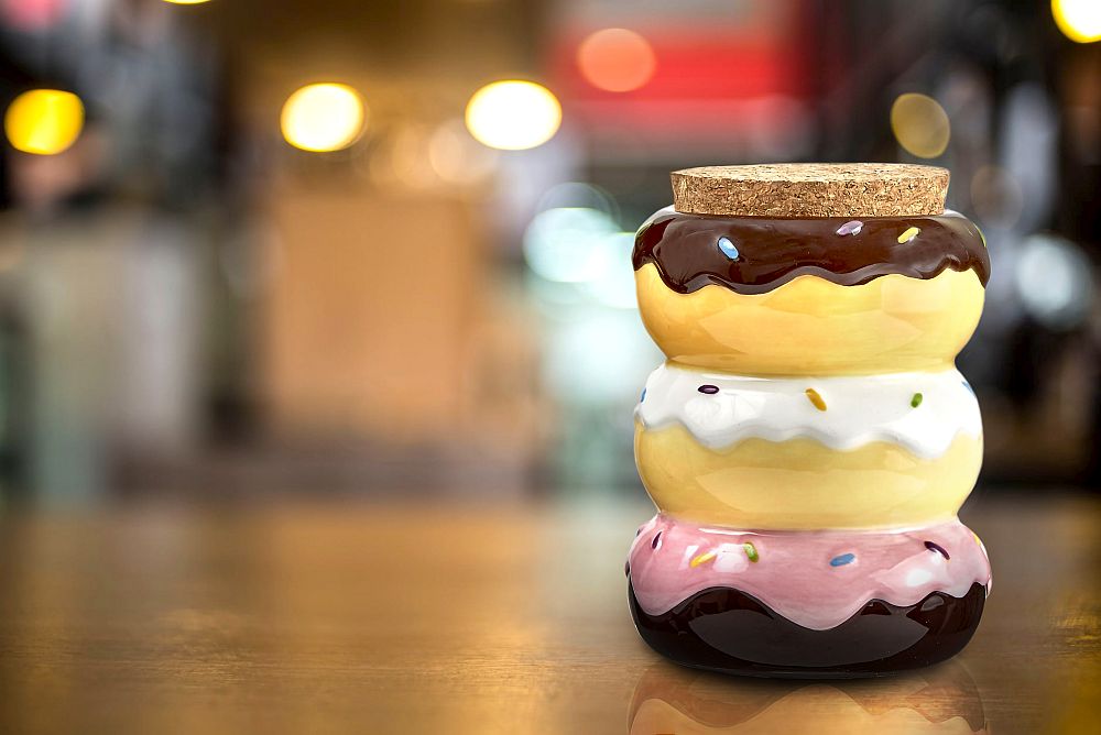 Donut Mug and Stash Jar Set