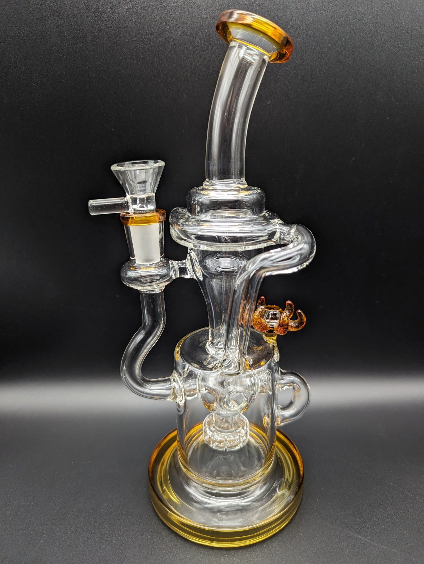 10" Egg Perc Showerhead Recycler Water Pipe