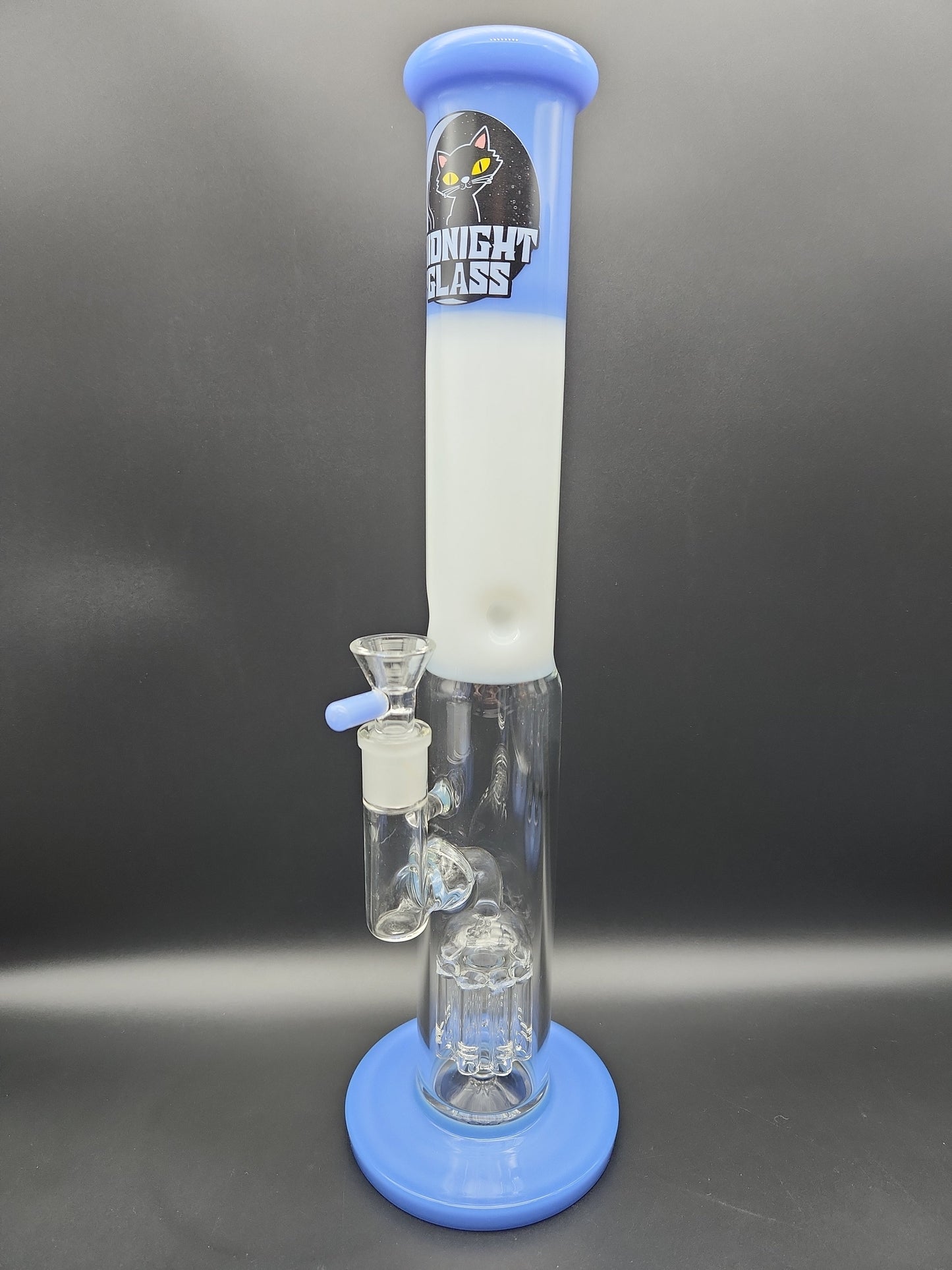 Midnight Glass 14.5" Straight Tube w/ Tree Perc