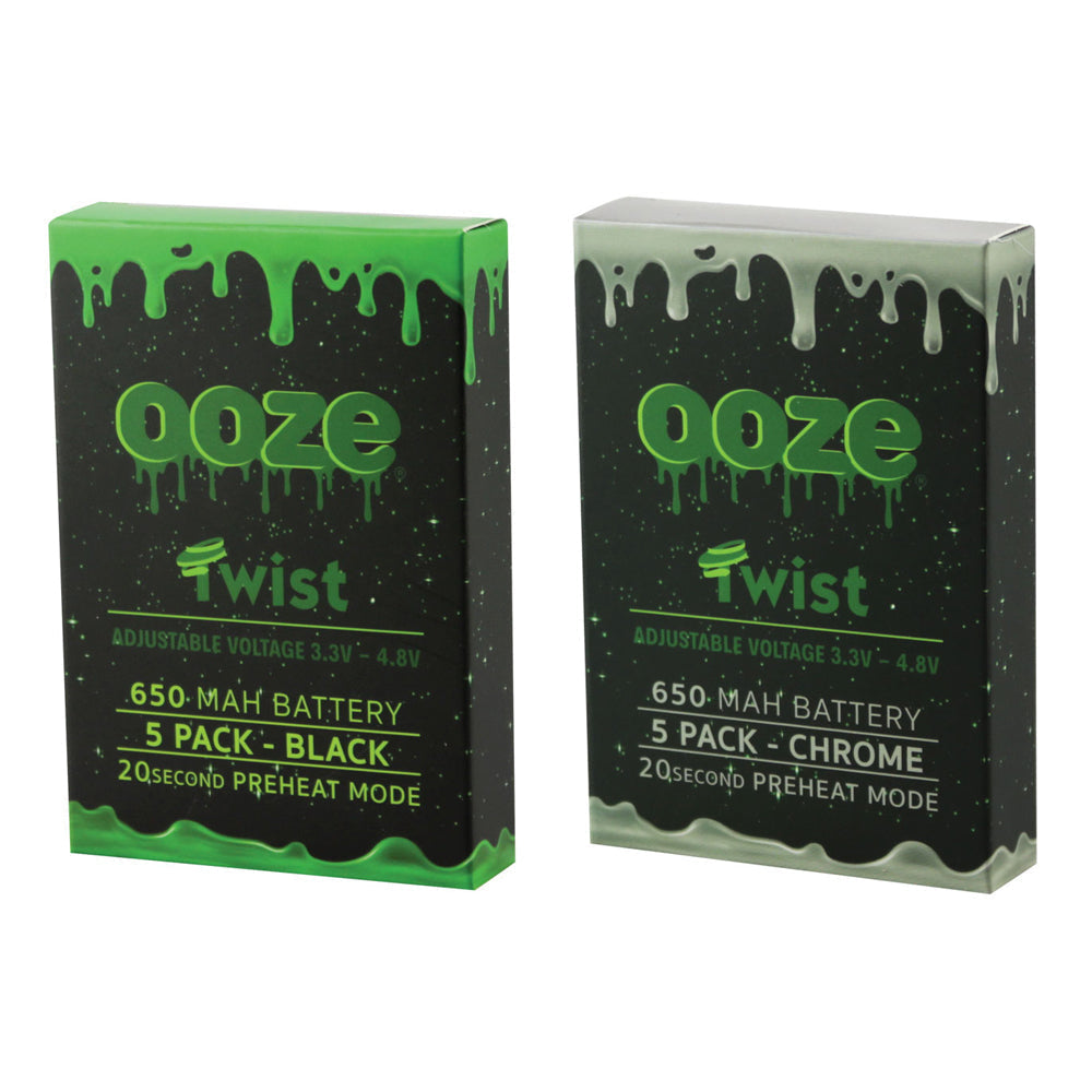 5PK - Ooze Adjustable Twist Batteries - 4.25"/ 650mAh