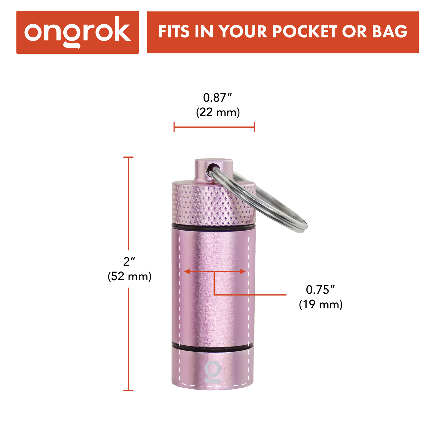 Ongrok Small Storage Keychain