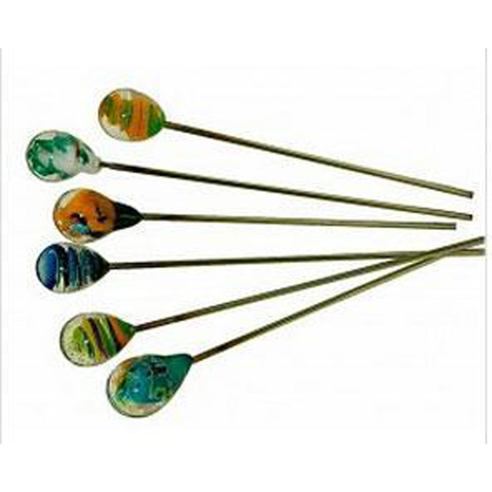 Glass Hairpin/Poker - 3.5" / Colors & Designs Vary