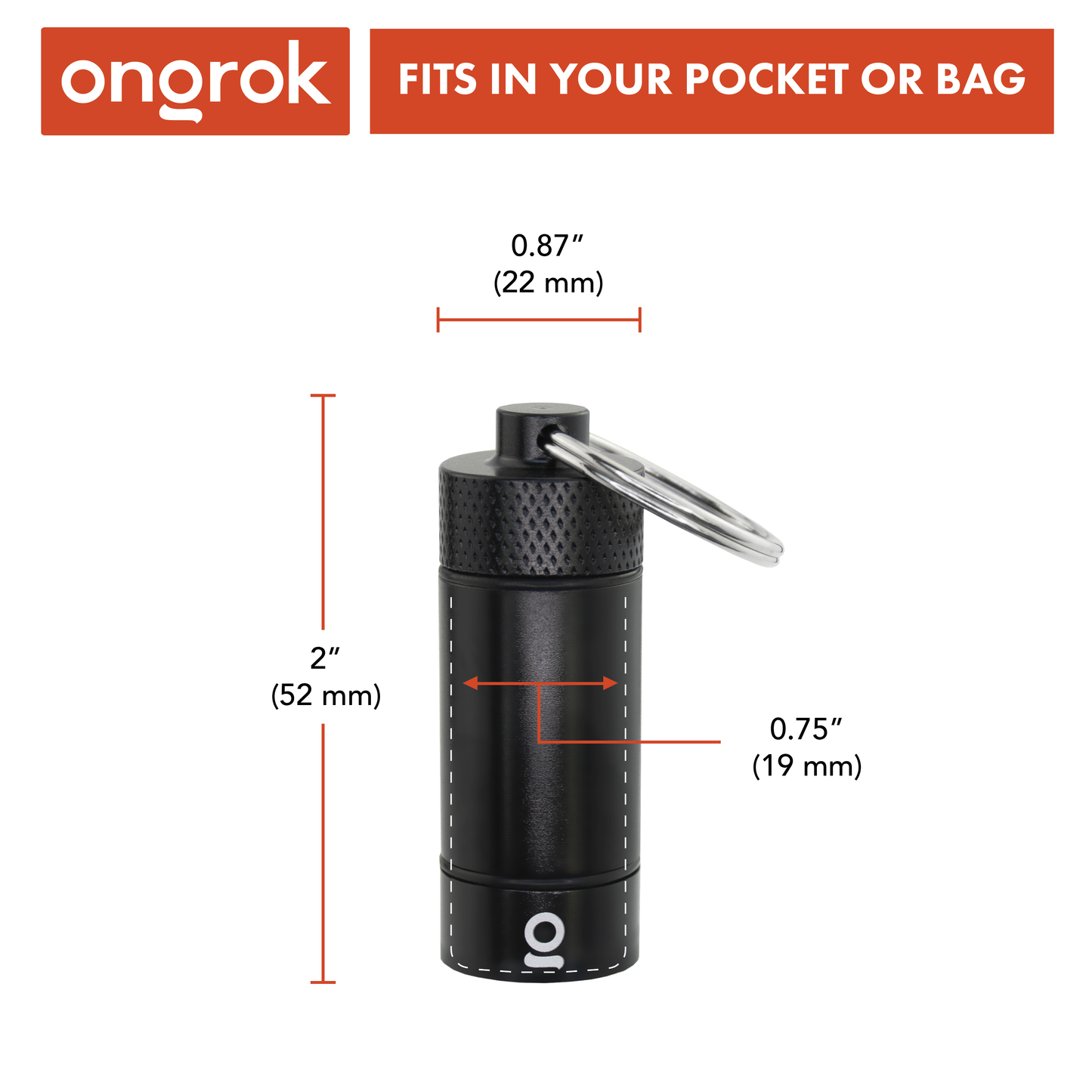 Ongrok Small Storage Keychain