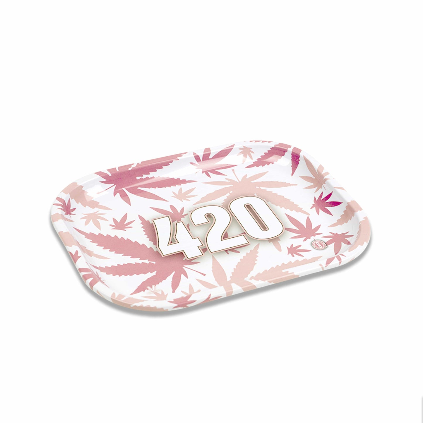 420 Pink Metal Rollin' Tray